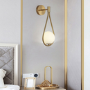 COPPER | Nordic Water Drop Design Frosted Glass Globe Wall Lamp