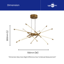 AIGUE | Gold Hanging Pendant Light
