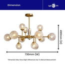 KRYSTAL | Glass Crystal Ball Lamphshade Chandelier