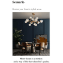 KRYSTAL | Glass Crystal Ball Lamphshade Chandelier