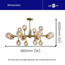 KRYSTAL | Glass Crystal Ball Lamphshade Chandelier