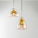 Royal | Gold Double Glass Pendant Lamp