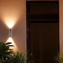 RiO | Dual Head Satin Silver Wall Light