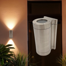 RiO | Dual Head Satin Silver Wall Light