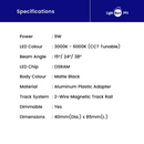 TAURUS | Magnetic Angle Adjustable Track Light