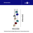ROXANA | Lampu Loket Teduhan Kaca Berbilang Warna
