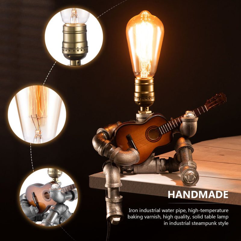 DREAM | Loft Retro Steampunk Table Lamp (With/ Without Guitar)