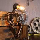 DREAM | Loft Retro Steampunk Table Lamp (Sitting Man)