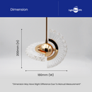 COPPER | Nordic UFO Small LED Chandelier