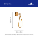 TEMBAGA | Reka Bentuk Titisan Air Nordic Lampu Dinding Glob Kaca Frosted