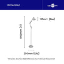 Ellie | Metal Slim Floor Lamp A7TRFE 190CM 7W