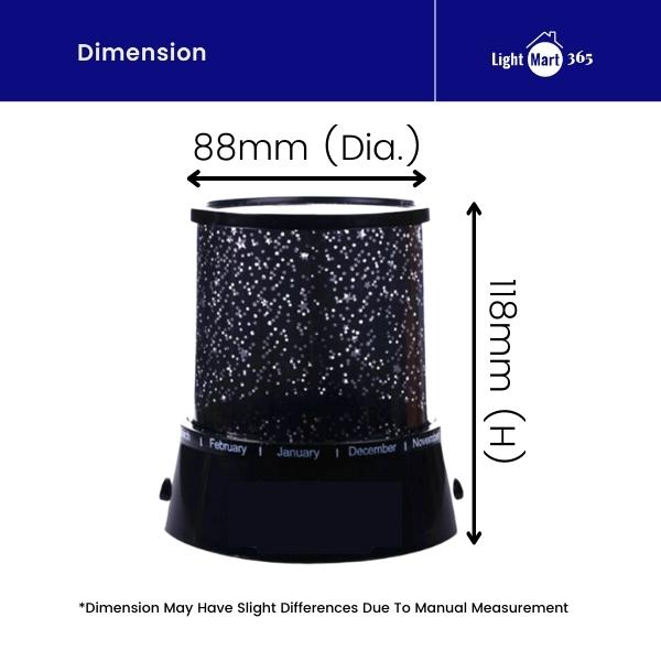 IMPIAN | Projektor Lampu Malam LED Galaxy