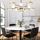 LUNERIA | Flat Galaxy Golden Chandelier