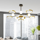 LUNERIA | Flat Galaxy Golden Chandelier