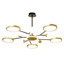 LUNERIA | Flat Galaxy Golden Chandelier