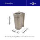 RiO | Dual Head Satin Silver Wall Light