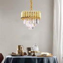 SHERIDAN | Crystal Layered Chandelier