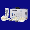 AOne | Plug N Play E27 LED Filament Smart Bulb Set Of 3 with Remote Controller