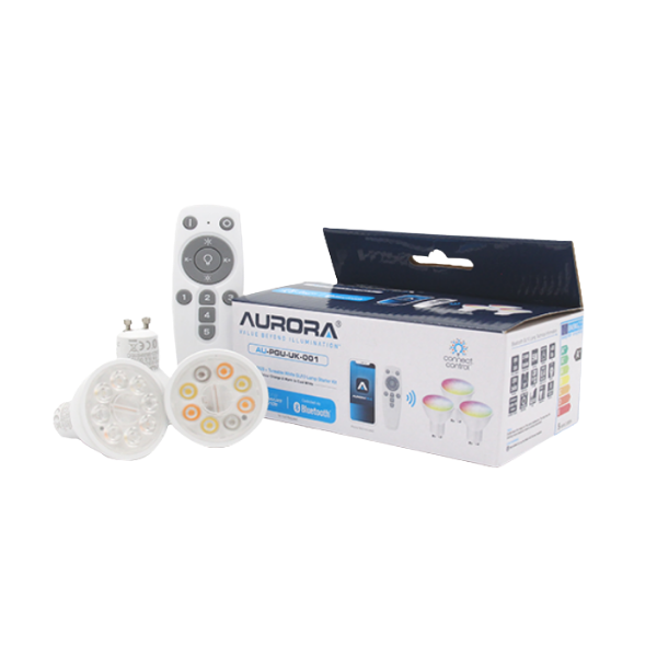 AOne | Plug N Play GU10 LED RGB Smart Bulb Set Of 3 with Remote Controller