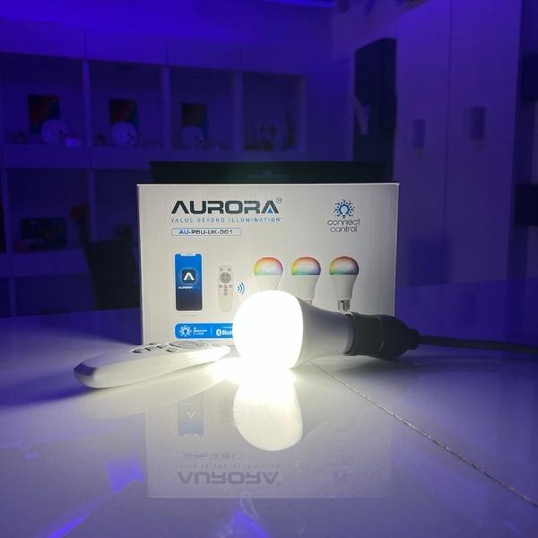 AOne | Plug N Play E27 LED RGB Smart Bulb Set Of 3 with Remote Controller